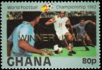 Гана. Чемпионат мира 1982 Испания. Michel 971A