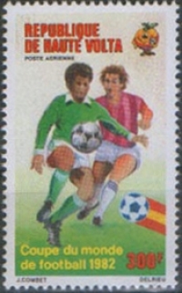Буркина Фасо(Верхняя Вольта). Чемпионат мира 1982 Испания. Michel 869