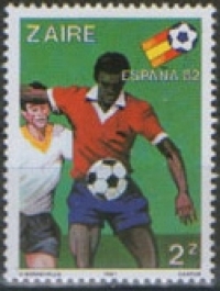 Заир. Чемпионат мира 1982 Испания. Michel 726