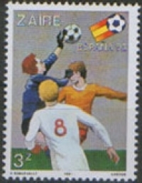 Заир. Чемпионат мира 1982 Испания. Michel 727