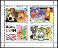 Камерун. Чемпионат мира 1994 США. Michel 1210-1211-1212 II-1213