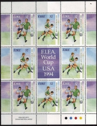 Ирландия. Чемпионат мира 1994 США. Michel 857-858 MS